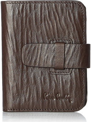 Pierre Cardin Men Brown Genuine Leather Wallet(1 Card Slot)