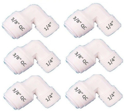 BalRama Elbows Connectors 1/4 inch Thread x 3/8 inch QC for RO Water Purifier Spare Part for Solid Filter Cartridge(0, Pack of 6)
BalRama Elbows Connectors 1/4 inch Thread x 3/8 inch QC for RO Water Purifier Spare Part for Solid Filter Cartridge(0, Pack of 6)