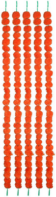 SPHINX ARTIFICIAL MARIGOLD FLUFFY FLOWERS GARLANDS FOR DECORATION - PACK OF 5 (Orange) Orange Marigold Artificial Flower(60 inch, Pack of 5)
SPHINX ARTIFICIAL MARIGOLD FLUFFY FLOWERS GARLANDS FOR DECORATION - PACK OF 5 (Orange) Orange Marigold Artificial Flower(60 inch, Pack of 5)
