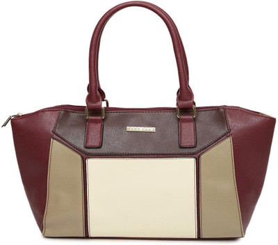 Addons Addons patchwork Sleek Tote Shoulder Bag(Maroon, 5)