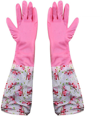 HOKIPO Reusable PVC Latex Kitchen Gloves, Long Elbow Length - For Winter, 1 Pair Wet and Dry Glove(Free Size)
HOKIPO Reusable PVC Latex Kitchen Gloves, Long Elbow Length - For Winter, 1 Pair Wet and Dry Glove(Free Size)