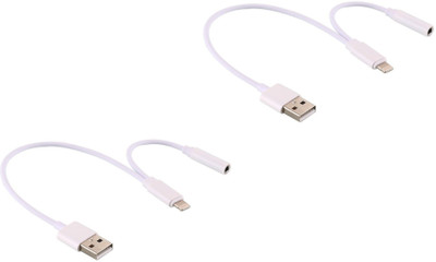 ReTrack SET OF 2PC Lightning To 3.5mm Headphone Jack Adapter & USB Charging for Iphone 7,7 plus AUX Cable(White)
ReTrack SET OF 2PC Lightning To 3.5mm Headphone Jack Adapter & USB Charging for Iphone 7,7 plus AUX Cable(White)