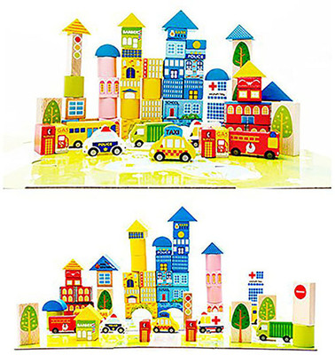 Vaibhav 62 Pcs City Blocks wooden toys city blocks educational wooden toys(Multicolor)
Vaibhav 62 Pcs City Blocks wooden toys city blocks educational wooden toys(Multicolor)