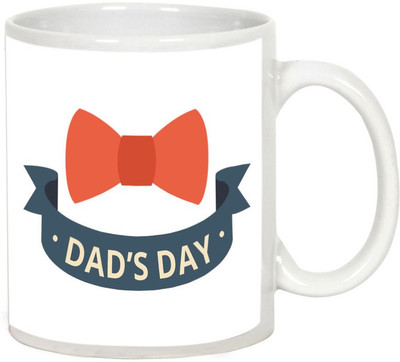 AllUPrints Dad's Day White Ceramic Mug(325 ml)