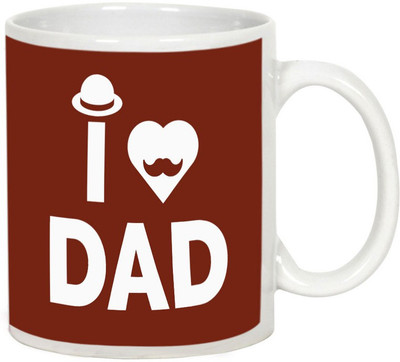 AllUPrints The Best Father Ever White Ceramic Mug(325 ml)