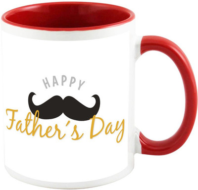 AllUPrints I Love You Daddy Red Ceramic Mug(325 ml)