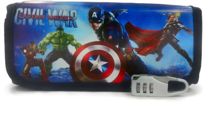 Maurya Pustak Bhawan Civil War Captain America Armor Pencil Pouch Blue na Art Artificial Leather Pencil Box(Set of 1, Dark Blue)
Maurya Pustak Bhawan Civil War Captain America Armor Pencil Pouch Blue na Art Artificial Leather Pencil Box(Set of 1, Dark Blue)