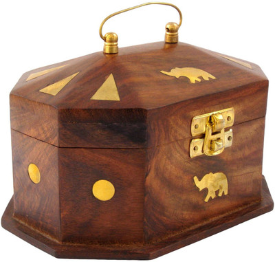Fabulo Handmade Wooden Jewellery Box for Women Jewel Organizer Elephant Décor,Size: Length- 6 inch, Width- 4.5 inch, Height- 3.5 inch Jewellery Vanity Box(Brown)
Fabulo Handmade Wooden Jewellery Box for Women Jewel Organizer Elephant Décor,Size: Length- 6 inch, Width- 4.5 inch, Height- 3.5 inch Jewellery Vanity Box(Brown)
