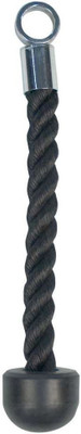 Ipop Retail Single Pull Down Tricep Rope Triceps Bar(Black)