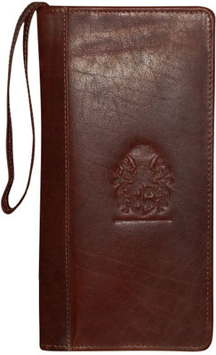 Kan Brown Premium Leather Travel Document Holder For Men and Women(Brown)