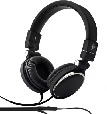 Flipkart SmartBuy Wired Headset With Mic(Black, Over the Ear)