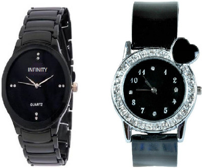 Infinity Enterprise IIK Jackpot Combo Fashion Hunt Watch - For Couple