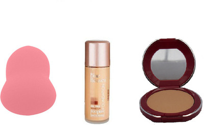 Blue Heaven Oil Free Foundation 30 ML (Natural Beige),follow me compact with beauty blender(Set of 3)
Blue Heaven Oil Free Foundation 30 ML (Natural Beige),follow me compact with beauty blender(Set of 3)