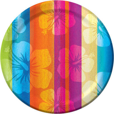 Funcart Aloha Summer 7 inch Plates Small Plates(Pack of 8)