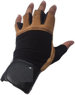 GreenBee Gym Gloves Gym & Fitness Gloves (, Brown