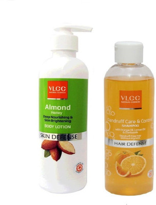 VLCC COMBO KIT OF ALMOND BODY LOTION (350ML) & DANDRUFF CARE CONTROL SHAMPOO (350ML)(Set of 2)
VLCC COMBO KIT OF ALMOND BODY LOTION (350ML) & DANDRUFF CARE CONTROL SHAMPOO (350ML)(Set of 2)