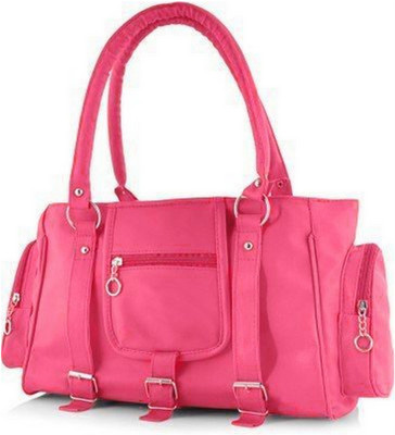 Emblazon Hand-held Bag(Pink)