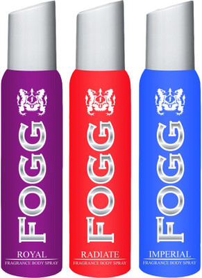Fogg FOGG IMPERIAL DEODORANT + ROYAL DEODORANT + RADIATE DEODORANT FOR WOMEN Body Spray - For Men & Women(120 ml, Pack of 3)
Fogg FOGG IMPERIAL DEODORANT + ROYAL DEODORANT + RADIATE DEODORANT FOR WOMEN Body Spray - For Men & Women(120 ml, Pack of 3)