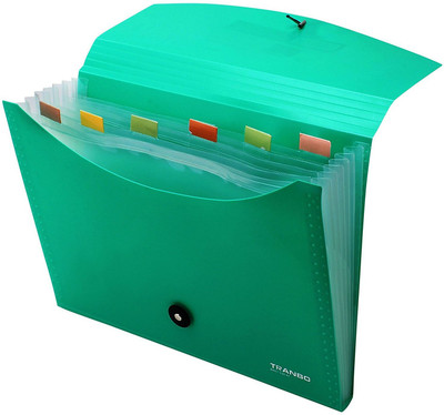 TRANBO PolyPropelene 7 Pocket Expanding File Folder A4/Letter Size(Set Of 1, Sea Green)
TRANBO PolyPropelene 7 Pocket Expanding File Folder A4/Letter Size(Set Of 1, Sea Green)