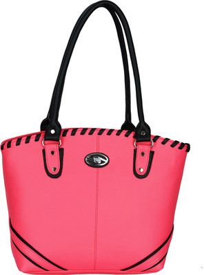Fristo Hand-held Bag(Pink, Black), Black;pink