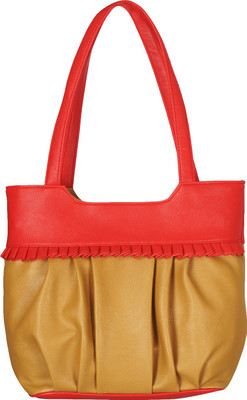 Fristo Shoulder Bag(Gold, Red)