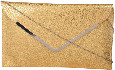 Nxt Gen Girls Evening/Party Gold PU Sling Bag