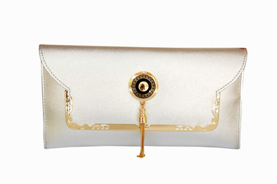SV Creations Casual Silver Clutch