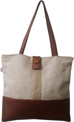 Evagloria Tote(Beige, Brown)