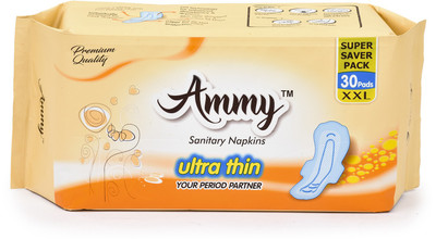Ammy Ultra Thin XXl Set of 30 Sanitary Pads Sanitary Pad(Pack of 30)