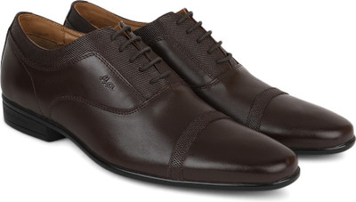 Carlton London Mr.CL Genuine Leather Lace Up For Men, Brown