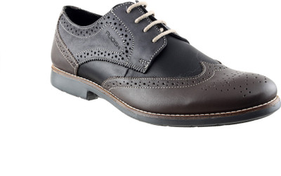 Ruosh Men Genuine Leather Formal Shoes For Men(Black)