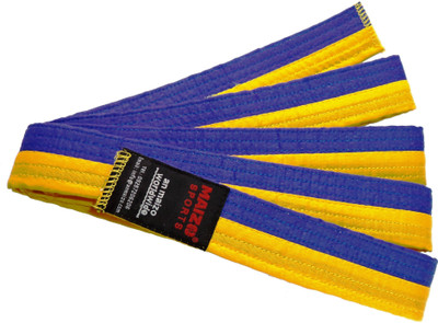 Maizo Judo Karate Matial Arts 240 Cm Belt(Yellow, Blue