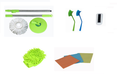 bajrang Combo of Household cleaning items(Mop Rod Set+01 Refill+01 Glove+03 Sponge Wipe +02 Sink Brush+01 Carpet Roller) Home Cleaning Set
bajrang Combo of Household cleaning items(Mop Rod Set+01 Refill+01 Glove+03 Sponge Wipe +02 Sink Brush+01 Carpet Roller) Home Cleaning Set