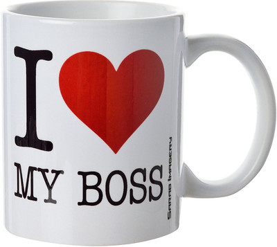 khappi Sarab Imagery Ceramic Love My Boss Coffee, 330 ml, 1 Piece, White Ceramic Mug(300 ml), Multicolor
khappi Sarab Imagery Ceramic Love My Boss Coffee, 330 ml, 1 Piece, White Ceramic Mug(300 ml), Multicolor