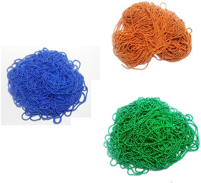 am Ball Chains Shiny & Glittery - Combo of 6 Colours for Jewellery Making/Designing & Craft work !! 2 mtr in each color !!
am Ball Chains Shiny & Glittery - Combo of 6 Colours for Jewellery Making/Designing & Craft work !! 2 mtr in each color !!