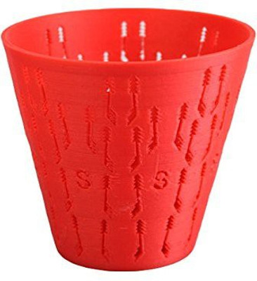 3Idea Technology 1 Compartments Plastic Stationay Holder(Red)