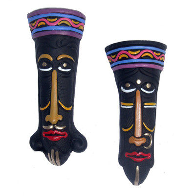 Rasoh village hand artz tribal adibasi egyptian couple decorative wall hanging masks Decorative Showpiece - 17 cm(Terracotta, Multicolor)
Rasoh village hand artz tribal adibasi egyptian couple decorative wall hanging masks Decorative Showpiece - 17 cm(Terracotta, Multicolor)
