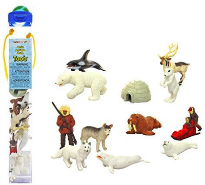 Safari Ltd Arctic TOOB With 12 Fun Figurines, Including a Harp Seal, Husky, Eskimo Hunter, Caribou, Arctic Rabbit,(Multicolor)
Safari Ltd Arctic TOOB With 12 Fun Figurines, Including a Harp Seal, Husky, Eskimo Hunter, Caribou, Arctic Rabbit,(Multicolor)