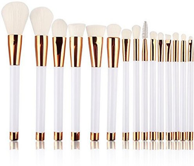 Summifit Professional Set Powder Foundation Contour Blending Eyeshadow Eyeliner Bronzer Lip Brush Kit(Pack of 15) 
Summifit Professional Set Powder Foundation Contour Blending Eyeshadow Eyeliner Bronzer Lip Brush Kit(Pack of 15)