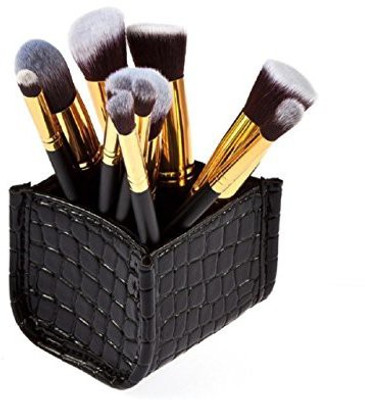 Tonsee Makeup Brushes Set Foundation Powder Eyeshadow Brush + Cosmetic Brush Holder (black + Black)(Pack of 10)
Tonsee Makeup Brushes Set Foundation Powder Eyeshadow Brush + Cosmetic Brush Holder (black + Black)(Pack of 10)