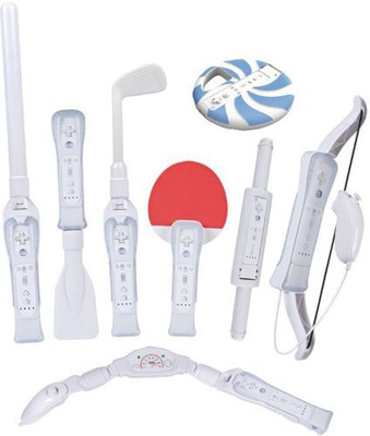 CTA Digital 8 in 1 Sports Pack for Wii Sport Resort. WI-8SR Gaming Accessory Kit(White, For Wii)
CTA Digital 8 in 1 Sports Pack for Wii Sport Resort. WI-8SR Gaming Accessory Kit(White, For Wii)