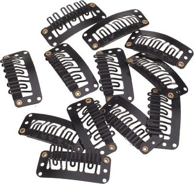 Phenovo Snap Clips Hair Clip(Black)