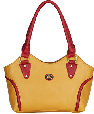 Fristo Shoulder Bag(Red, Tan)