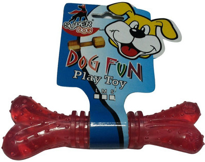 Super Dog Flavored Puppy Rubber Bone For Dog