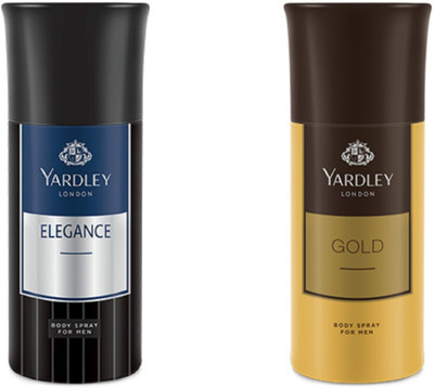 Yardley London Elegance And Gold Combo Pack 2 Deodorant Spray - For Men(150 ml, Pack of 2)
Yardley London Elegance And Gold Combo Pack 2 Deodorant Spray - For Men(150 ml, Pack of 2)