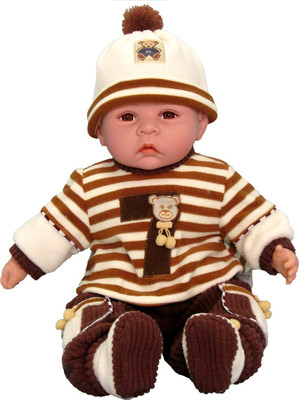 Flying Toyszer Jack N Jill Happy Baby doll(Brown)