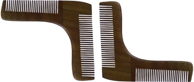 SIMGIN Beard Comb (L-Shape) (Pack of 2)