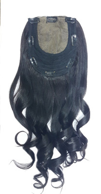 Kabello Silk Base Lace Front toppers for Indian women With Clips, 14 Inch Hair Extension
Kabello Silk Base Lace Front toppers for Indian women With Clips, 14 Inch Hair Extension