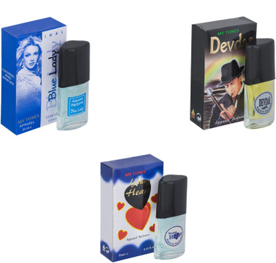 My Tunes Combo Blue Lady-Devdas-Younge Heart Blue Eau de Toilette - 60 ml(For Men & Women)
My Tunes Combo Blue Lady-Devdas-Younge Heart Blue Eau de Toilette - 60 ml(For Men & Women)