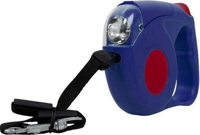 SRI Retractable Dog Leash With Detachable Flashlight LED Torch For Pets -Medium 450 cm Dog Strap Leash(Blue)
SRI Retractable Dog Leash With Detachable Flashlight LED Torch For Pets -Medium 450 cm Dog Strap Leash(Blue)